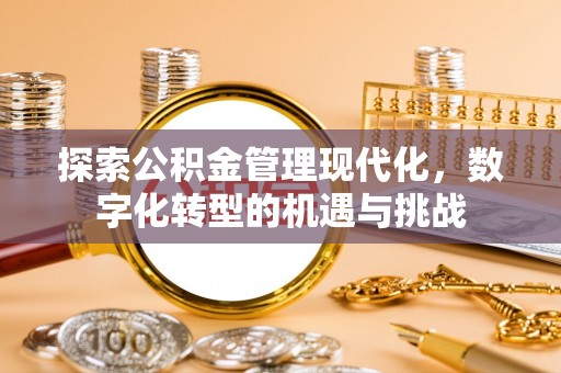 柳林探索公积金管理现代化，数字化转型的机遇与挑战