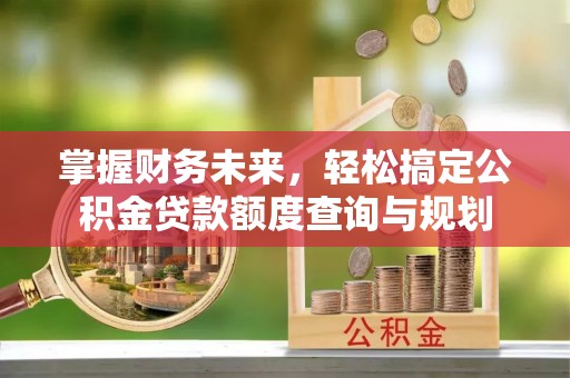 柳林掌握财务未来，轻松搞定公积金贷款额度查询与规划