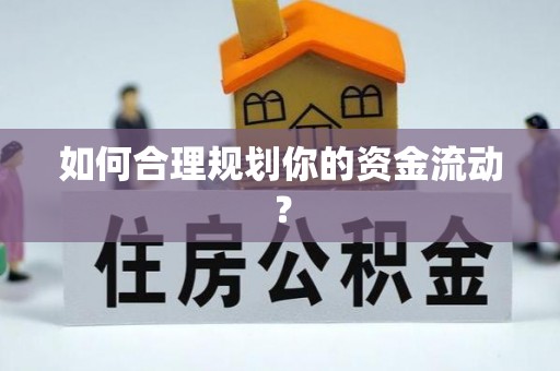 柳林如何合理规划你的资金流动？