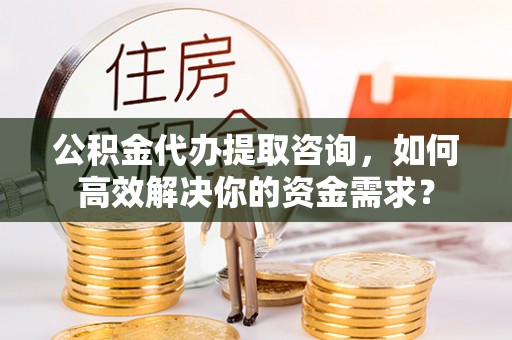 柳林公积金代办提取咨询，如何高效解决你的资金需求？