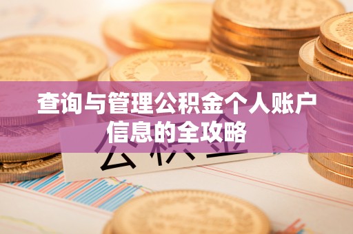柳林查询与管理公积金个人账户信息的全攻略