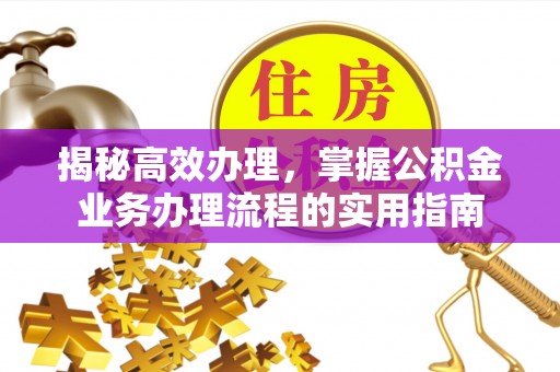 柳林揭秘高效办理，掌握公积金业务办理流程的实用指南