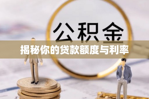 柳林揭秘你的贷款额度与利率