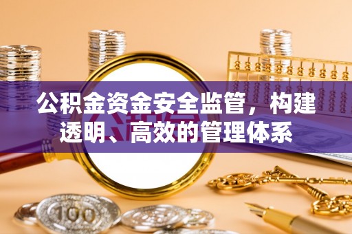 柳林公积金资金安全监管，构建透明、高效的管理体系