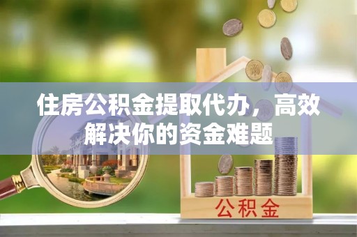 柳林住房公积金提取代办，高效解决你的资金难题
