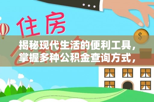 柳林揭秘现代生活的便利工具，掌握多种公积金查询方式，让财富管理更轻松