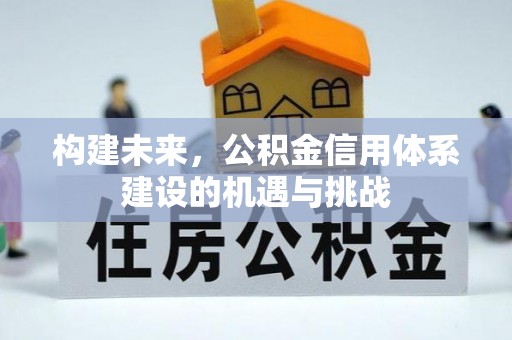 柳林构建未来，公积金信用体系建设的机遇与挑战