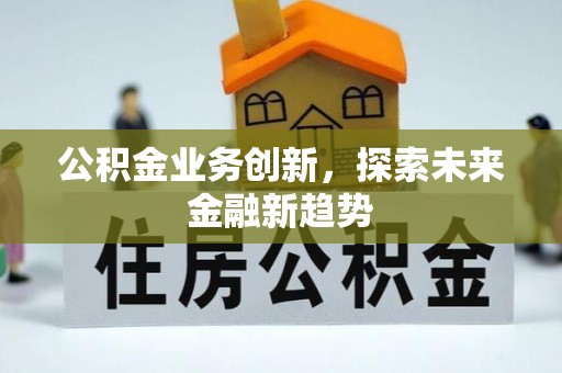 柳林公积金业务创新，探索未来金融新趋势