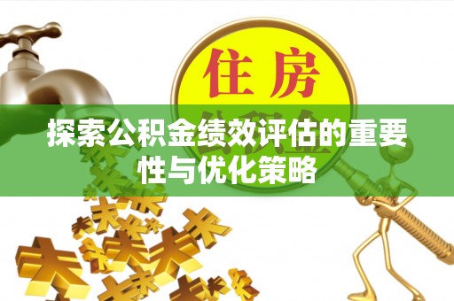 柳林探索公积金绩效评估的重要性与优化策略