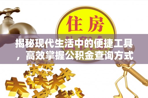 柳林揭秘现代生活中的便捷工具，高效掌握公积金查询方式