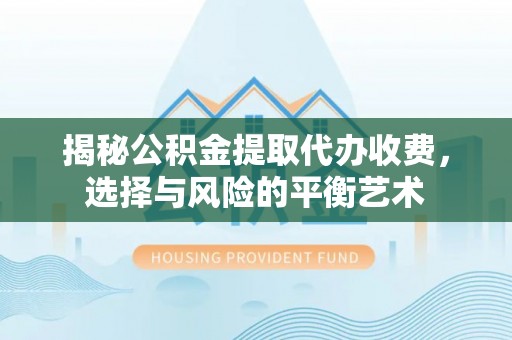 柳林揭秘公积金提取代办收费，选择与风险的平衡艺术