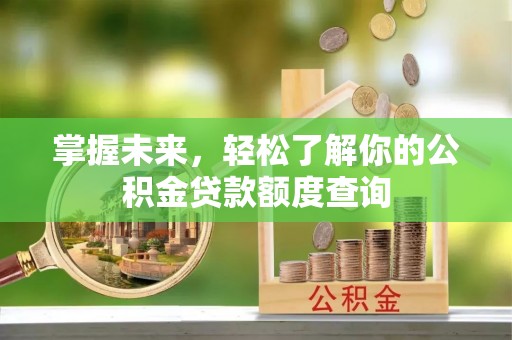 柳林掌握未来，轻松了解你的公积金贷款额度查询
